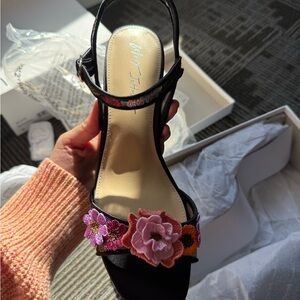 Betsey Johnson Floral Heels